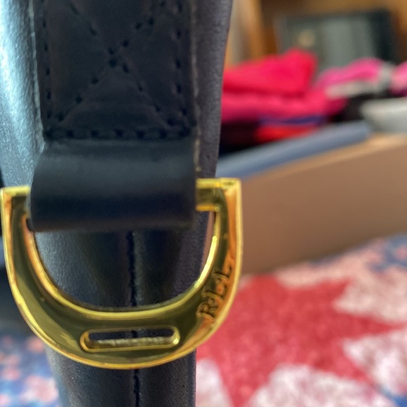 LAUREN RALPH LAUREN BLACK BOOTS SIZE 8.5B WITH 1 3/4” OF ELASTIC ON EACH SIDE VG - Picture 9 of 11